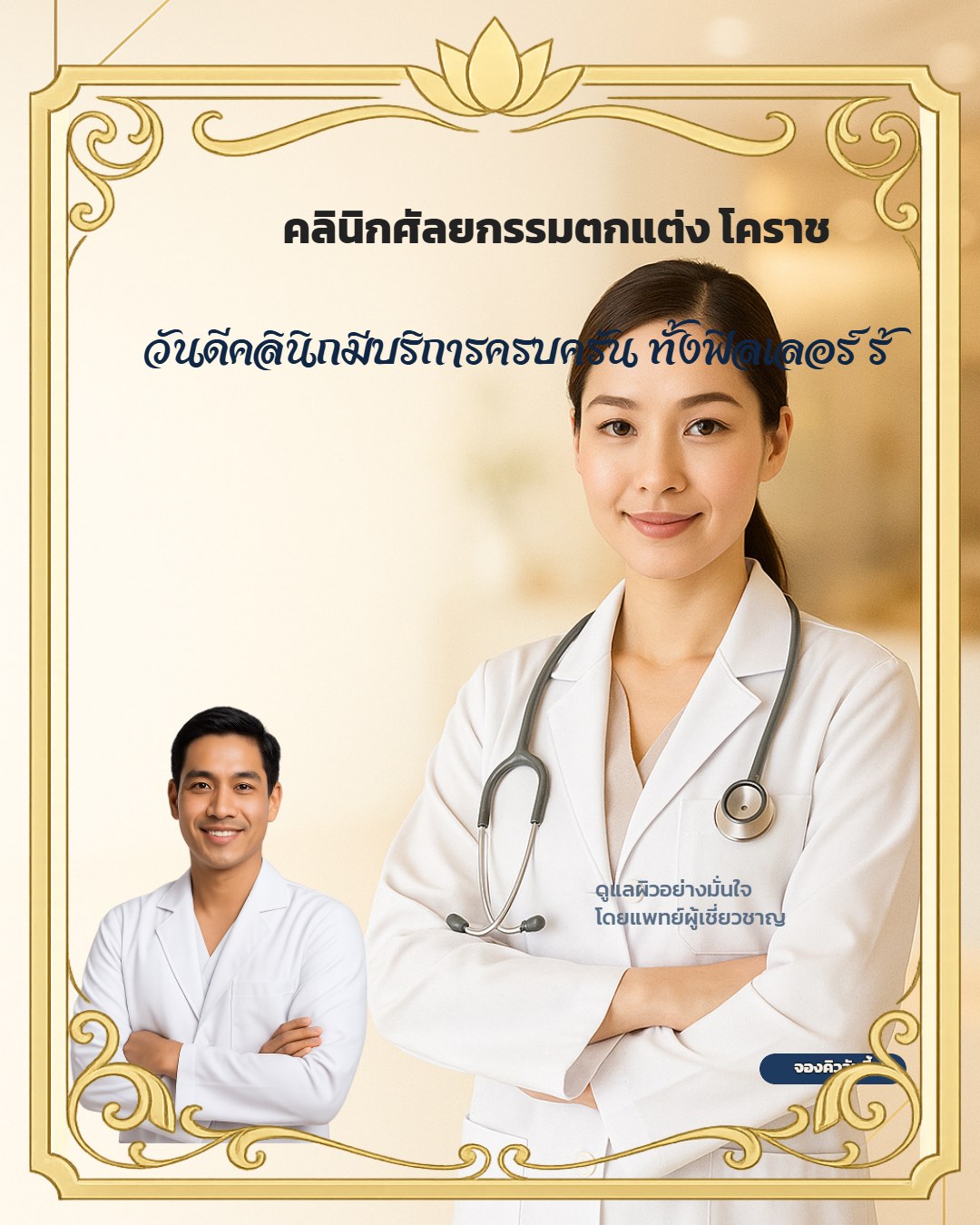 วันดีคลินิกมีบริการครบครัน ทั้งฟิลเลอร์ ร้อยไหม โบท็อกซ์ เลเซอร์ ดูแลผิวหน้า ปรับรูปหน้า และโปรแกรมความงามอื่น ๆ อีกมากมายค่ะ